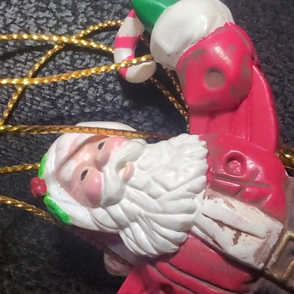 AVAILABLE -Vintage by Walmart Santa Marionette. 5" Tall including strings. - Picture 5 of 7